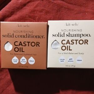 Kitsch Castor Oil Nourishing Shampoo & Conditioner Bar